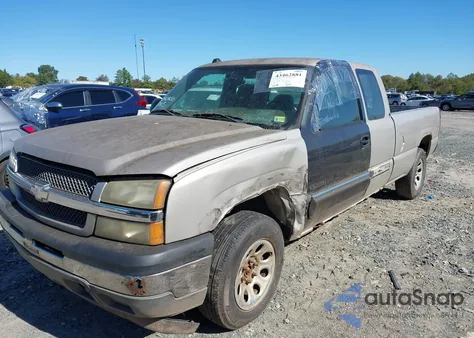 2005 Chevrolet Silverado 1500 Ls из США, поврежденный, VIN 1GCEK19T05E282850